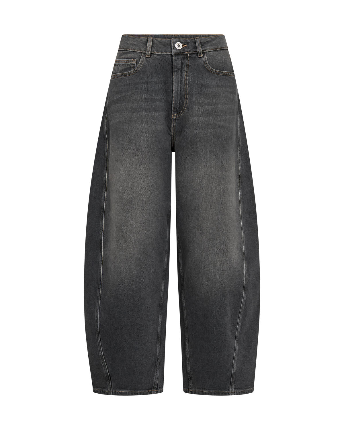 Cindy Draciel barrel jeans – grå